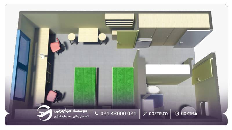 نقشه آپارتمان استودیو