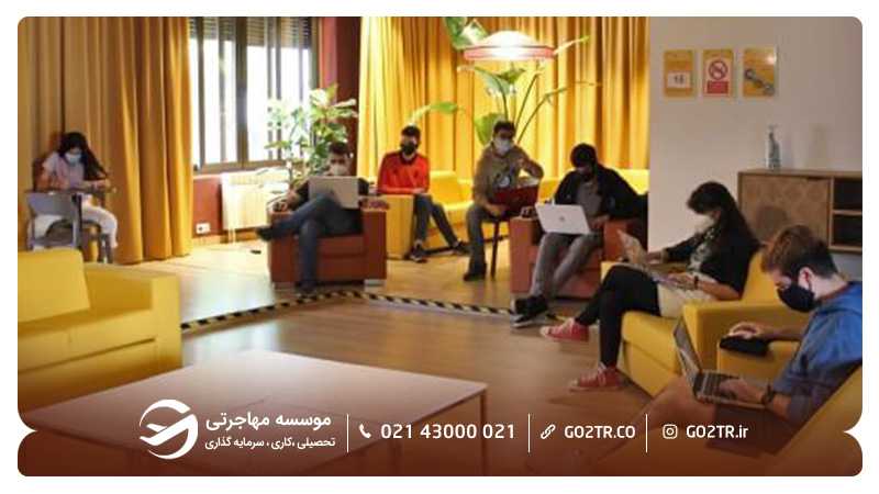 فضاها و امکانات خوابگاه هرناندو کولین دانشگاه سویا اسپانیا