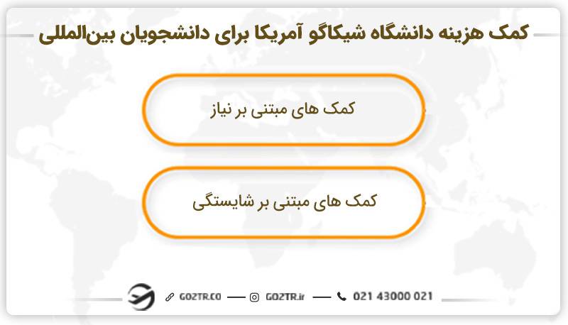 کمک هزینه دانشگاه شیکاگو آمریکا برای دانشجویان بین‌المللی