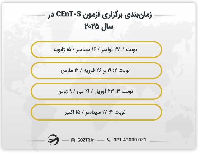 ددلاین ثبت نام در آزمون CEnT-S