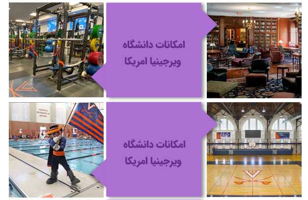 امکانات رفاهی دانشگاه ویرجینیا آمریکا