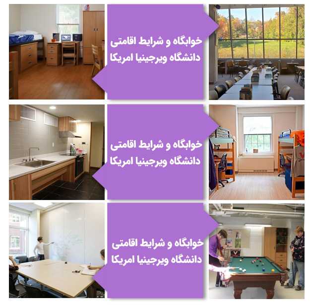 خوابگاه و شرایط اقامتی دانشگاه ویرجینیا آمریکا