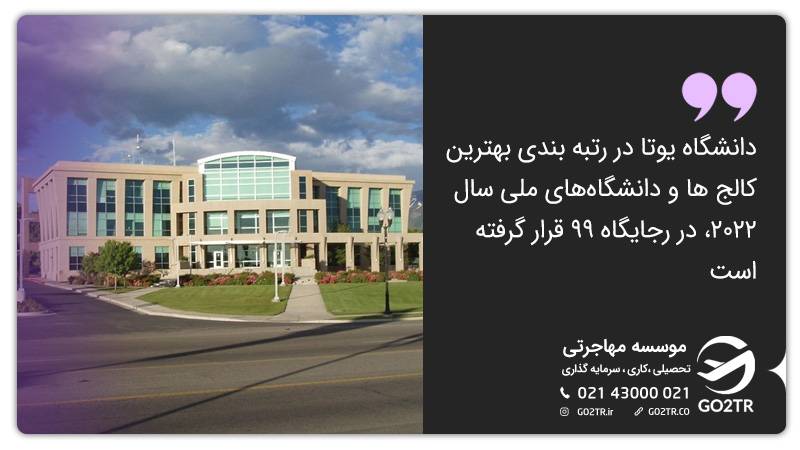 رتبه‌بندی دانشگاه یوتا در بین دانشگاه‌های ملی
