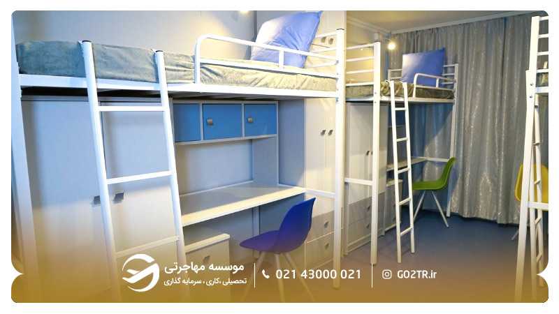 نمایی از خوابگاه دانشگاه رودن مسکو