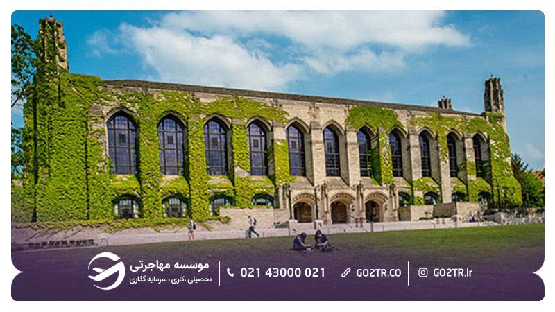 یکی از کتابخانه های قدیمی دانشگاه نورث وسترن آمریکا