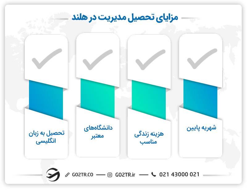 دلایل تحصیل رشته مدیریت در هلند