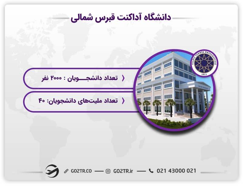 تعداد دانشجویان دانشگاه آداکنت قبرس شمالی