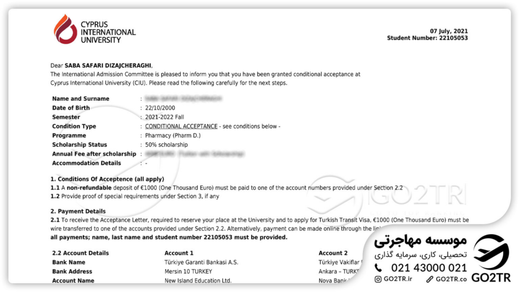 پرونده‌های موفق GO2TR در زمینه مهاجرت تحصیلی به قبرس شمالی