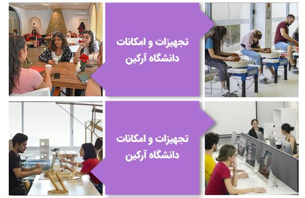 کلاس‌ها و تجهیزات دانشگاه آرکین قبرس شمالی
