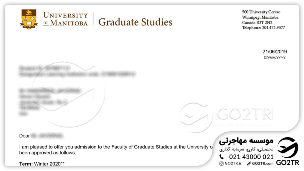 پرونده های موفق GO2TR در زمینه مهاجرت تحصیلی به کانادا