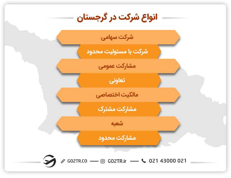انواع شرکت در گرجستان