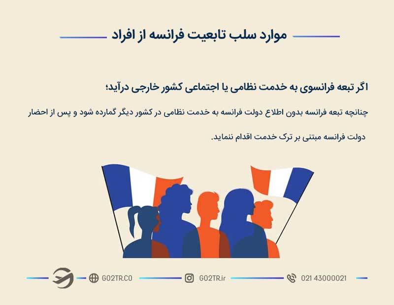 موارد سلب تابعیت فرانسه از افراد