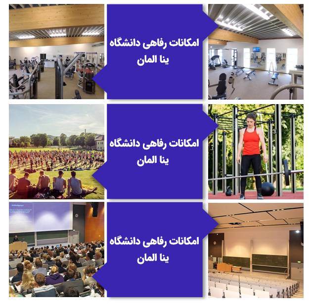 امکانات رفاهی دانشگاه ینا المان