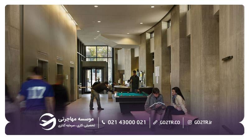  سالن سرگرمی خوابگاه دانشگاه درکسل آمریکا