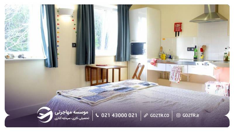 خوابگاه کورنوال دانشگاه اکستر انگلستان سوییت ۱ نفره