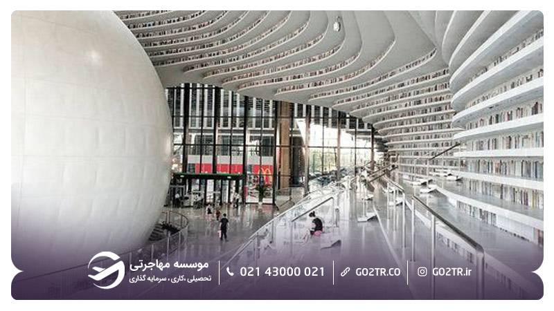  کتابخانه تیانجین بینهای شهر تیانجین چین