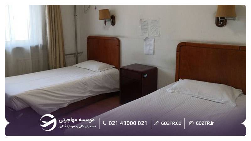     اتاق ۲ نفره خوابگاه دانشگاه نانکای چین