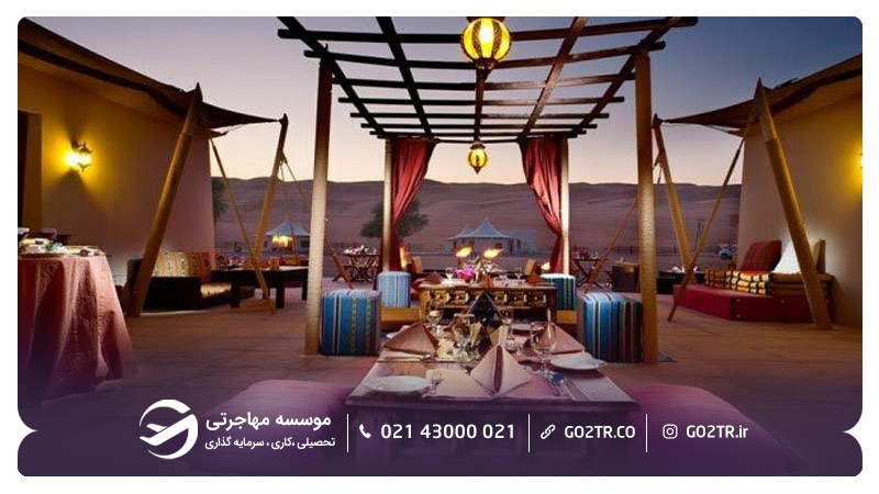 نمایی از هتل صحرایی الوسیل