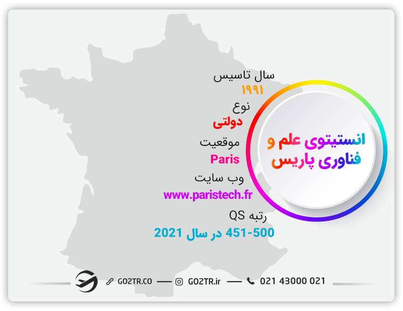اطلاعات کلی درباره انستیتوی علم و فناوری پاریس