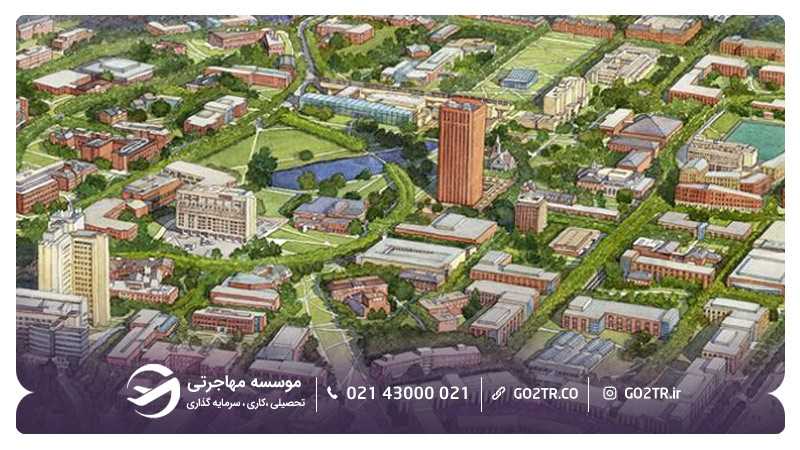 موقعیت پردیسهای دانشگاه ماساچوست آمهرست آمریکا