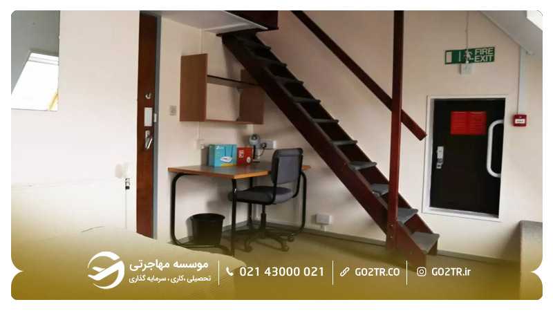اتاقهای اشتراکی خوابگاه سوری انگلستان