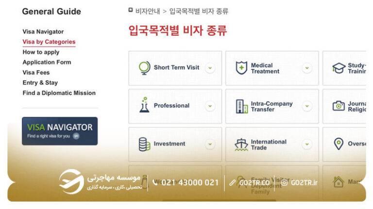 درخواست ویزا از سفارت کره جنوبی