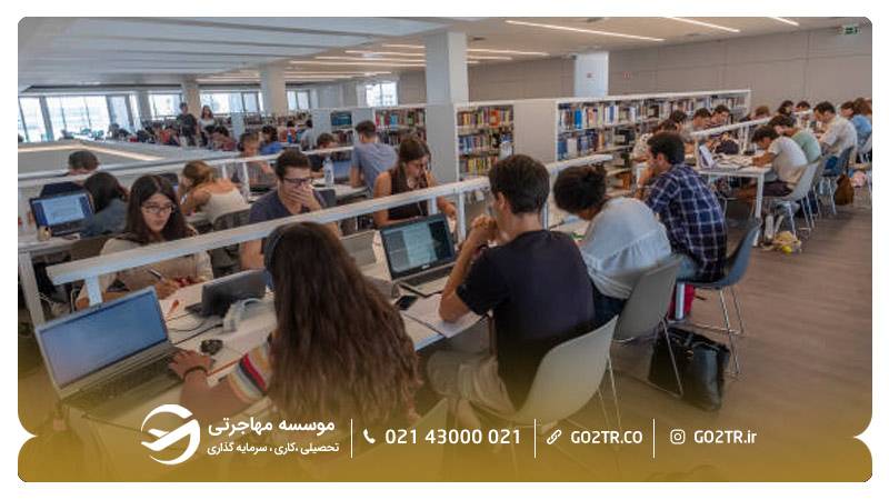 محیط مطالعه دانشگاه لیسبون پرتغال