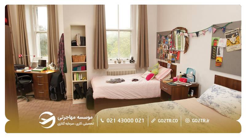 اتاق های دو نفره خوابگاه دانشگاه رویال هالووی لندن