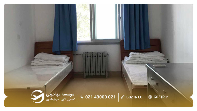 اتاق دو نفره خوابگاه دانشجویی