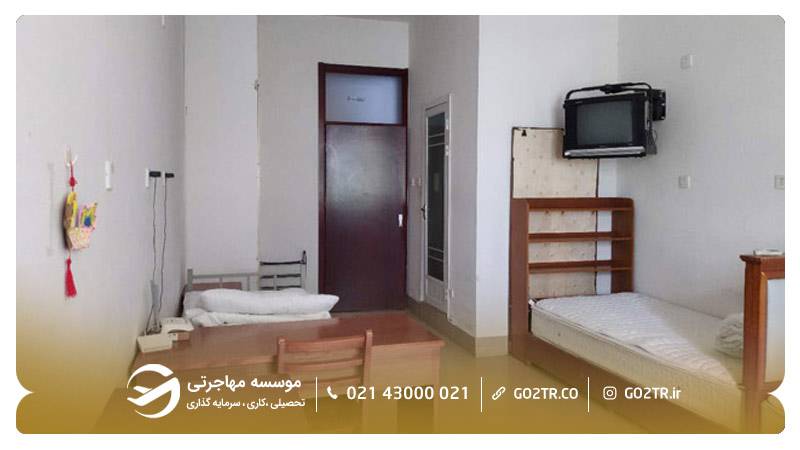 اتاق تک نفره خوابگاه دانشجویی