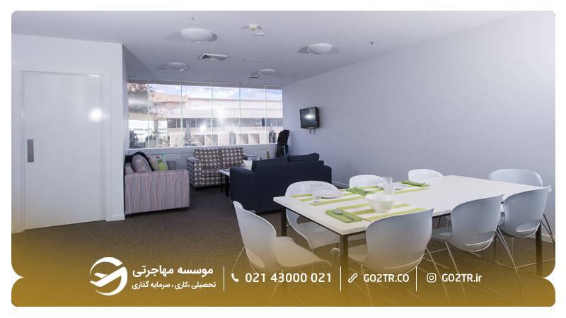 تصویری داخلی از خوابگاه ویدن دانشگاه کانبرا استرالیا