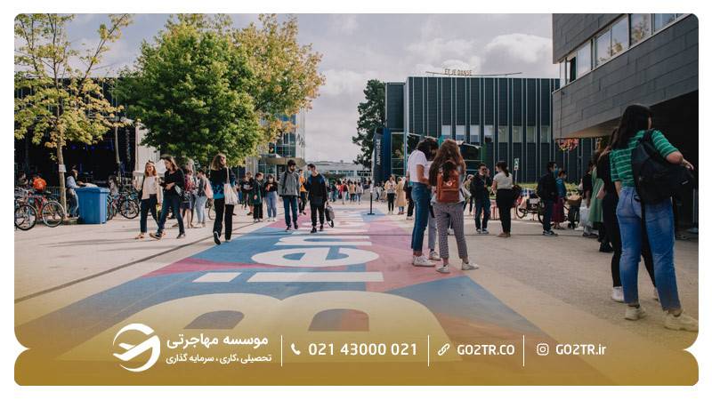 تصویری از داخل پردیس دانشگاه نانت فرانسه