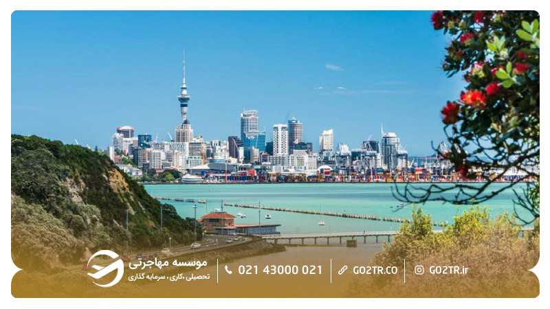 شهر اوکلند نیوزلند در تابستان