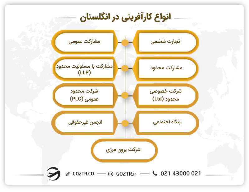انواع کارآفرینی در انگلستان