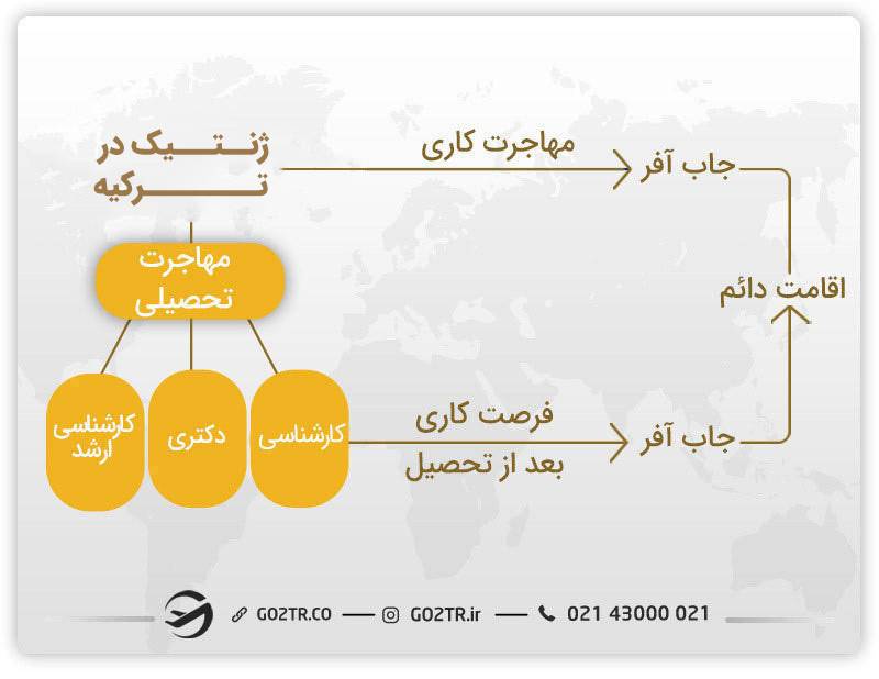 شرایط مهاجرت از طریق رشته ژنتیک در ترکیه 