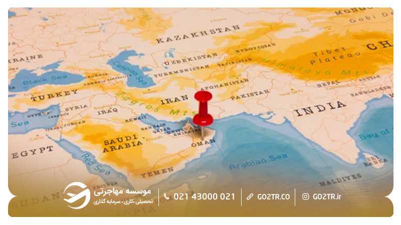 موقعیت جغرافیایی عمان