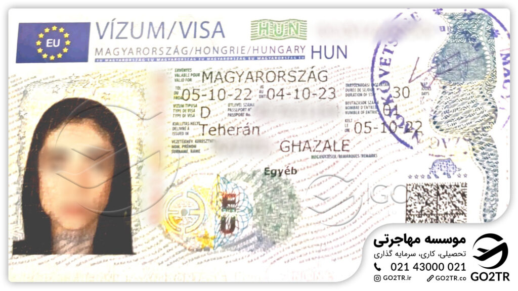 اخذ ویزای کار مجارستان توسط کارشناسان GO2TR
