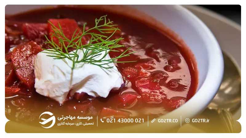 سوپ برش از غذاهای روسیه