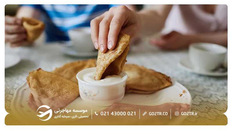 بلینی از غذاهای روسیه