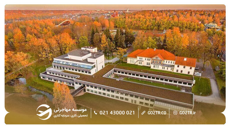 تصویر هوایی از دانشگاه علوم زیستی استونی