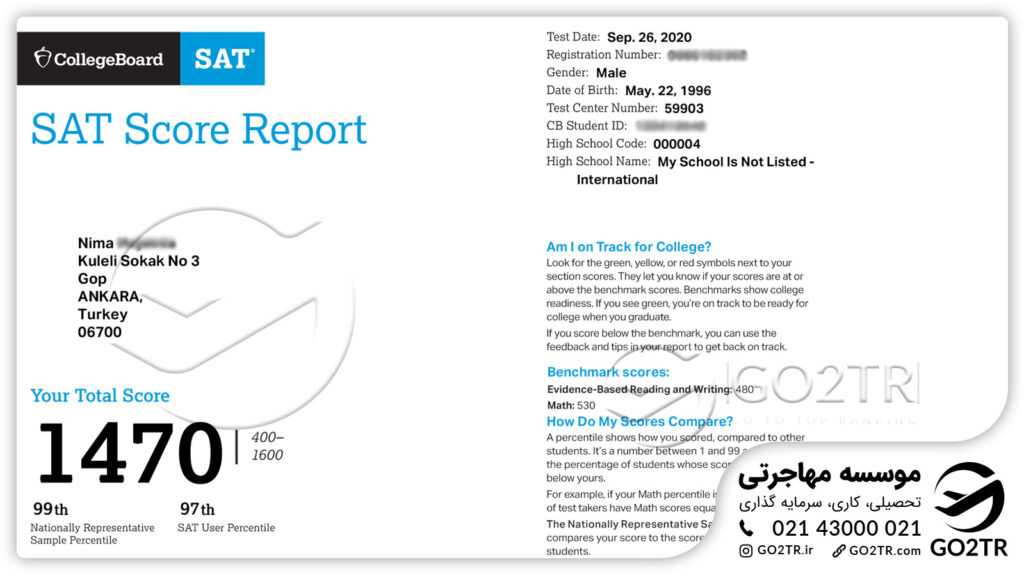 اخذ مدرک آزمون SAT به کمک کارشناسان GO2TR
