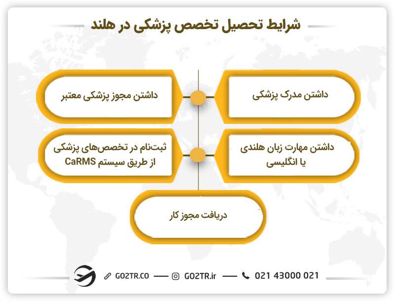 شرایط تحصیل تخصص پزشکی در هلند