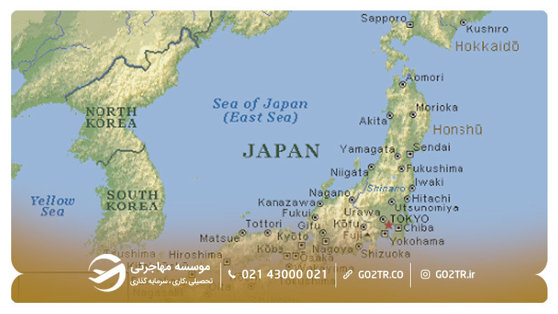 موقعیت جغرافیایی ژاپن