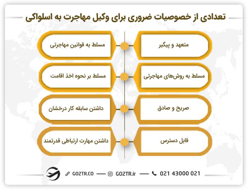خصوصیات وکیل مهاجرت به اسلواکی