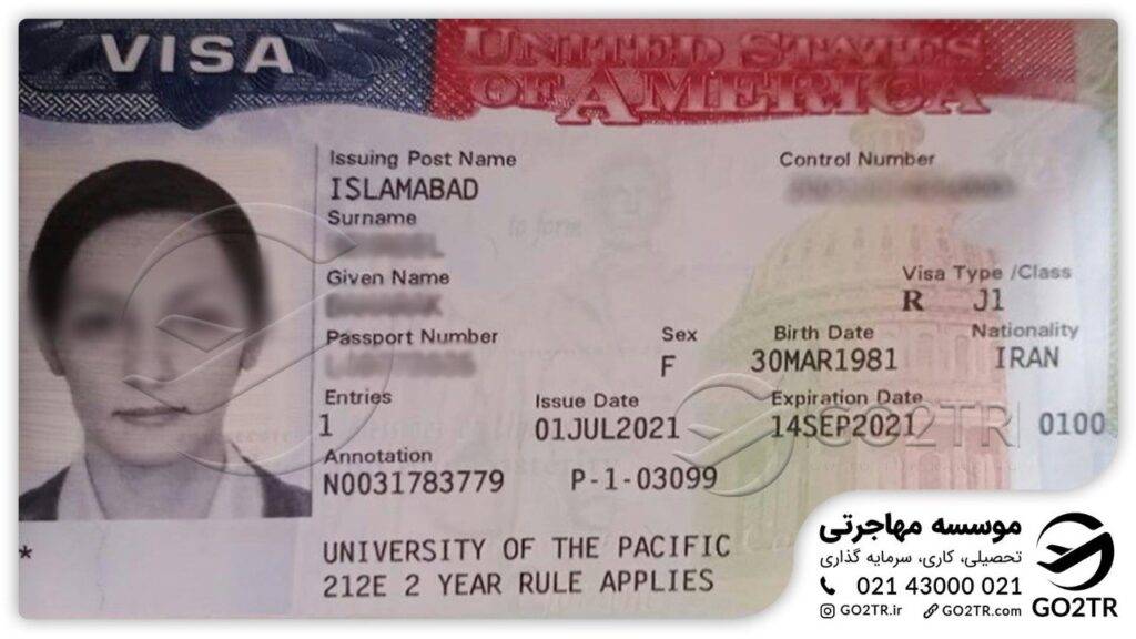 دریافت ویزای J1 آمریکا توسط متخصصان موسسه مهاجرتی GO2TR