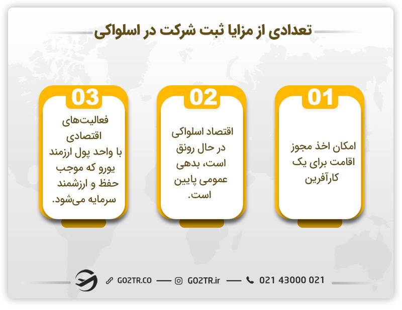 تعدادی از مزایای ثبت شرکت در اسلواکی