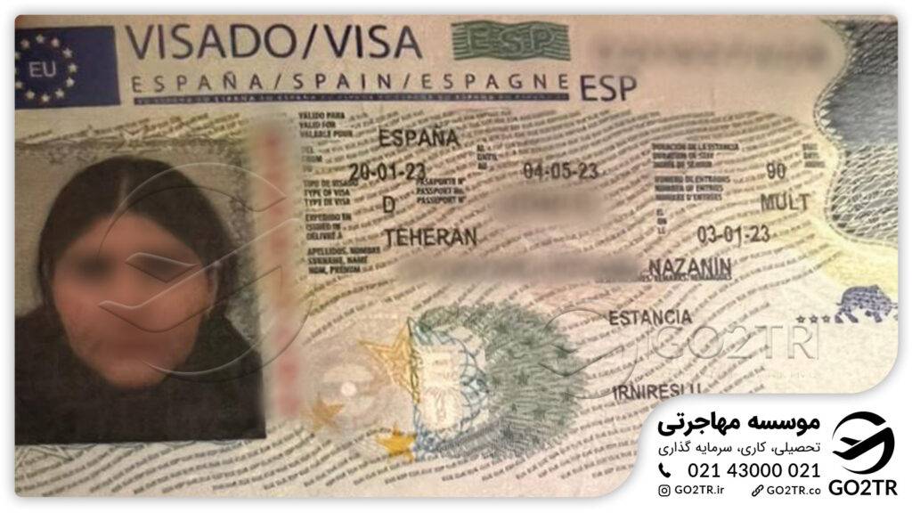 اخذ ویزای تحصیلی اسپانیا توسط کارشناسان GO2TR