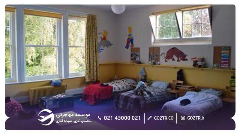 نمایی از خوابگاه مدارس بینالمللی