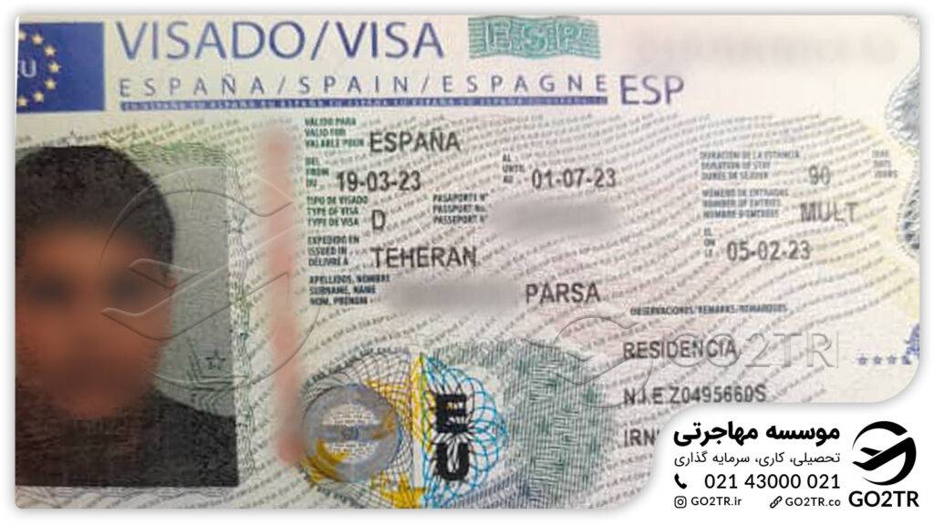 اخذ ویزای تحصیلی اسپانیا توسط کارشناسان GO2TR