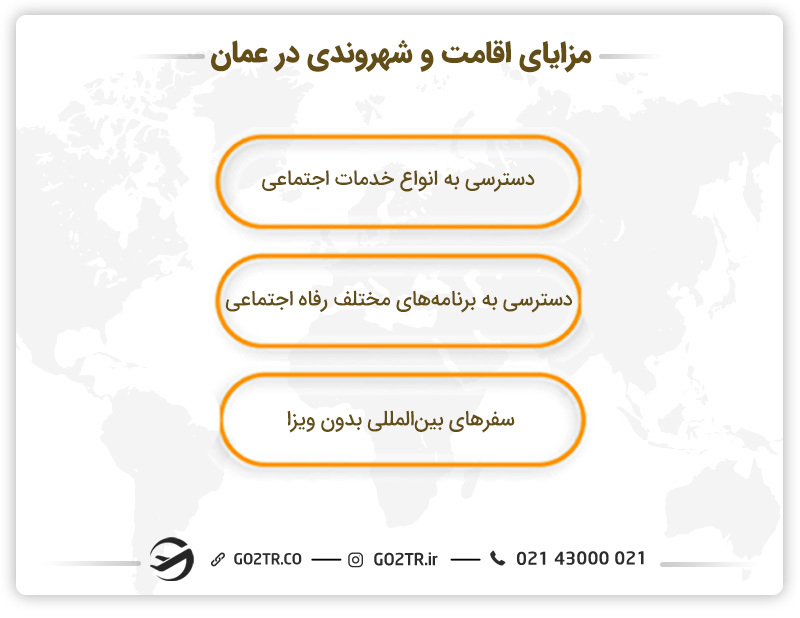مزایای اقامت و شهروندی در عمان